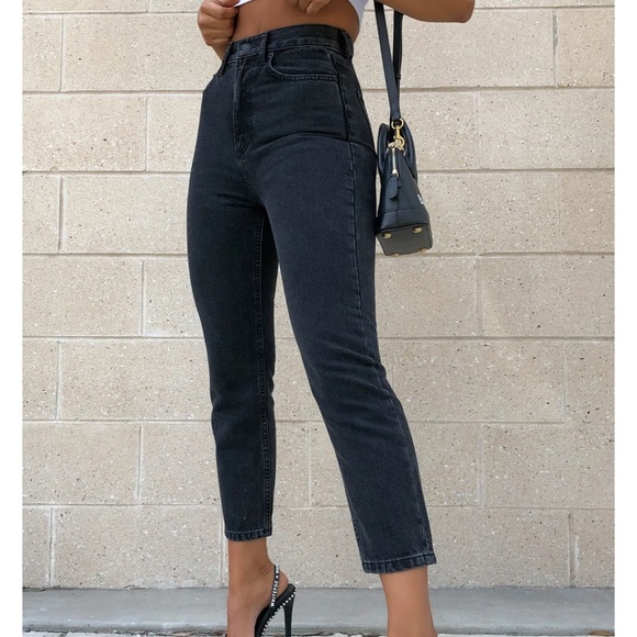 Drive Me Crazy Cropped Jeans Vintage Black - Picture 3 of 8